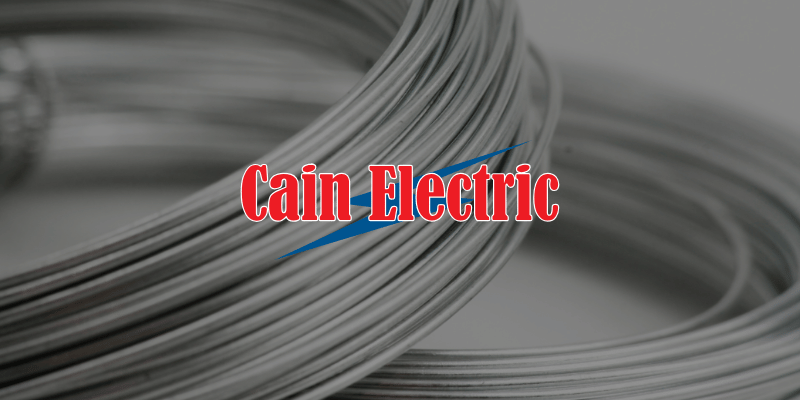 spool of aluminum wire cain electric stl