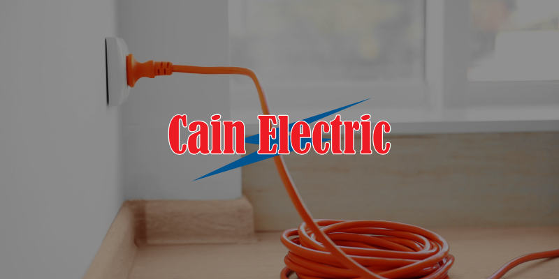 an extension cord plugged into a wall