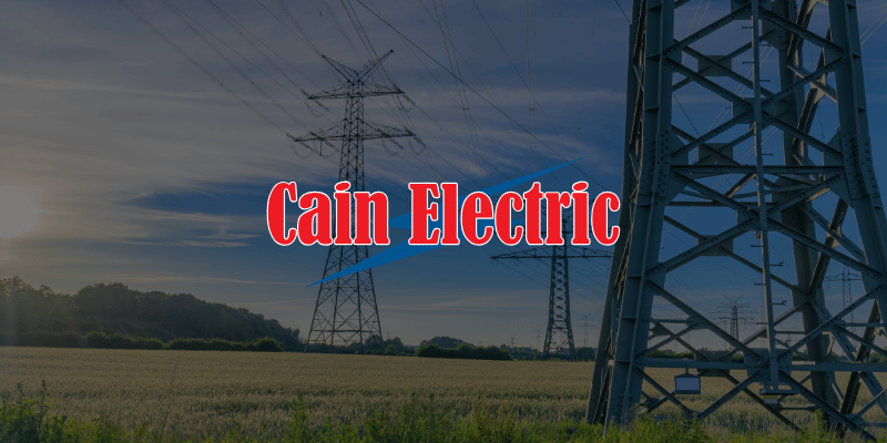 electric towers in a field